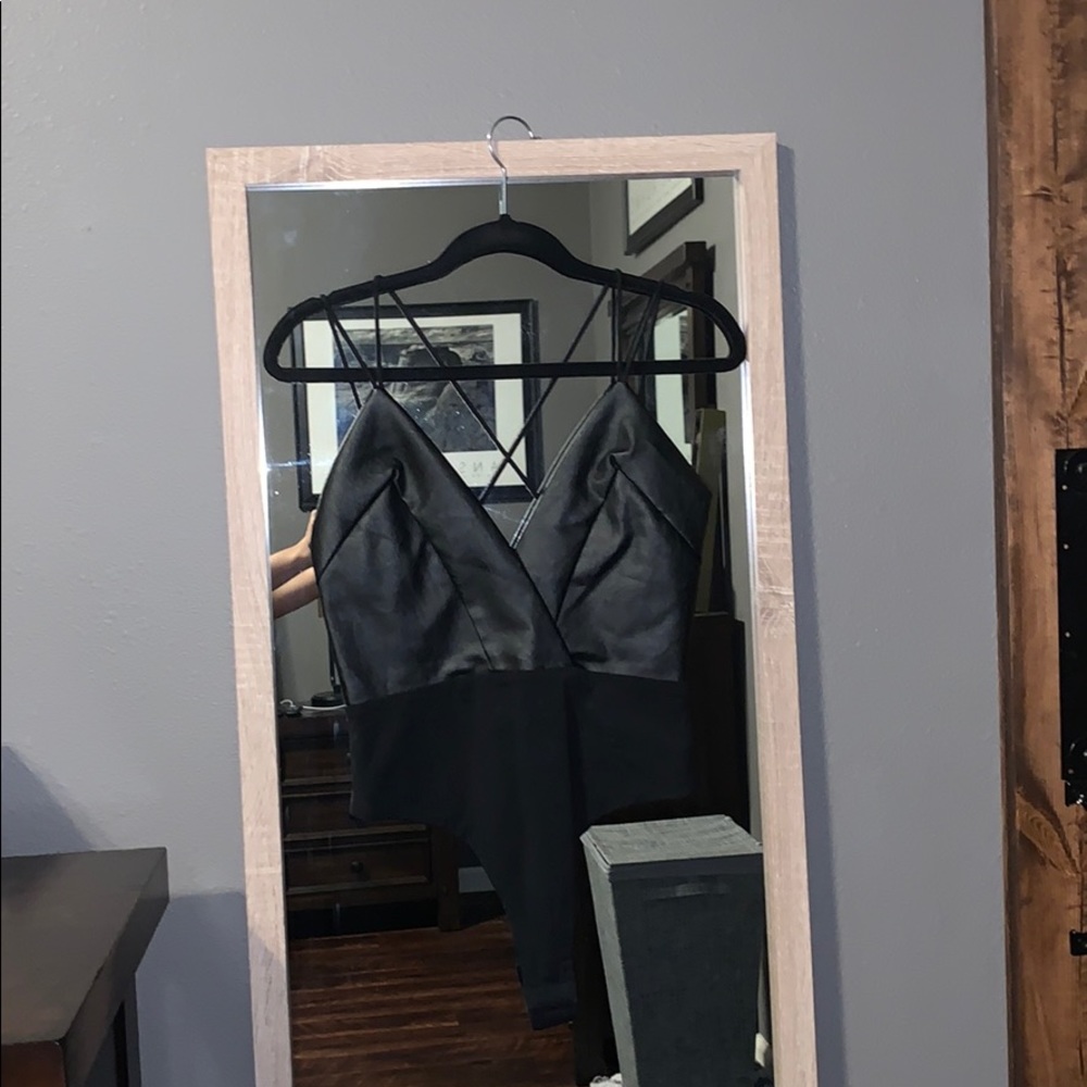 Revolve: By The Way, Deep V Bodysuit (S)